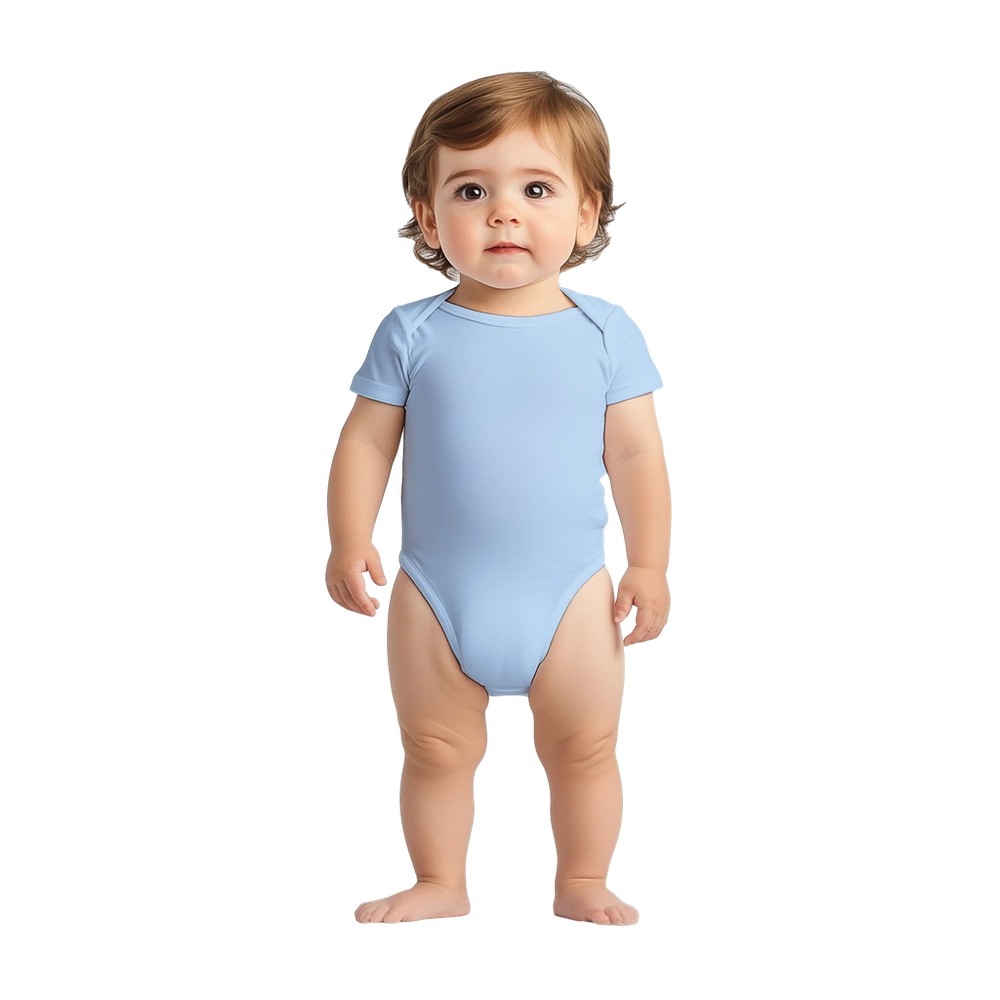 Klassisk baby kortermet body 5