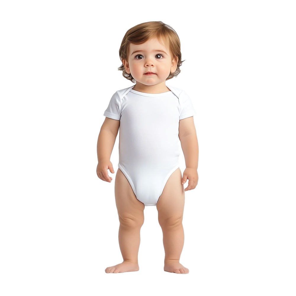 Klassisk baby kortermet body 6