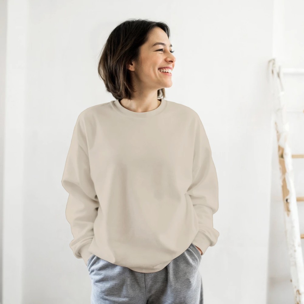 Klassisk unisex genser med rund hals 10