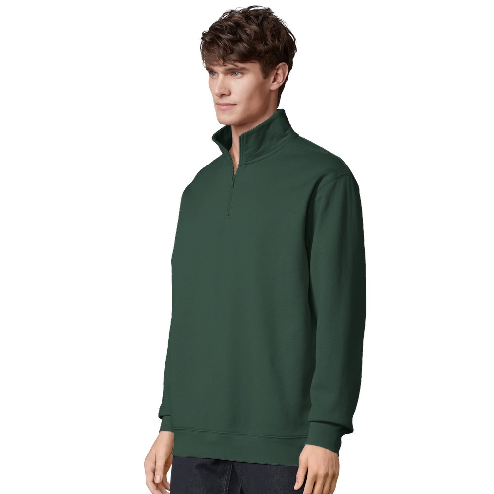 Unisex genser med 1/4 glidelås i resirkulert blanding 5