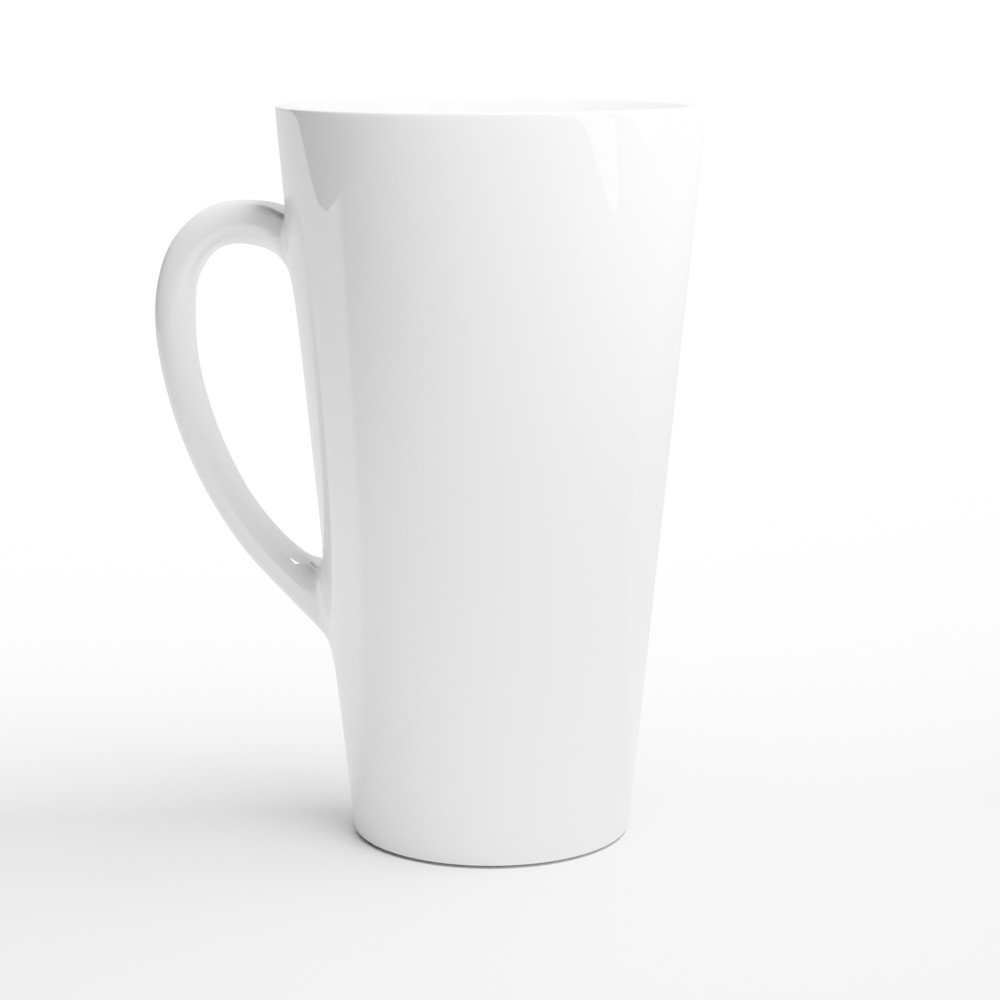 Hvit Latte 0,5l Keramisk Krus