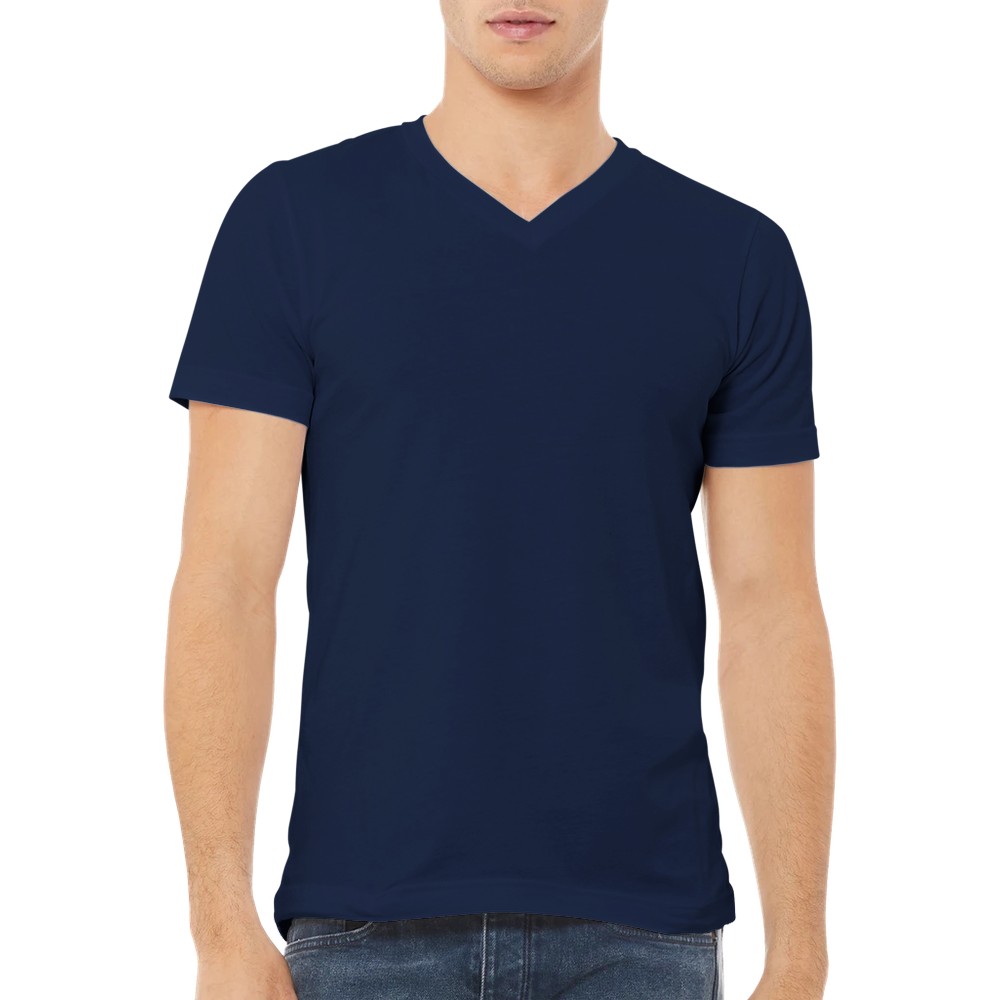 Premium unisex t-skjorte med V-hals 7