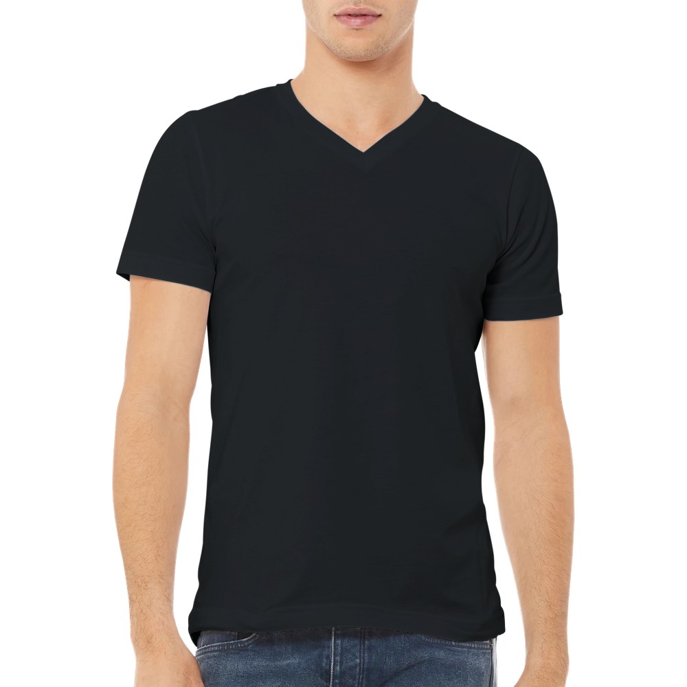 Premium unisex t-skjorte med V-hals 11