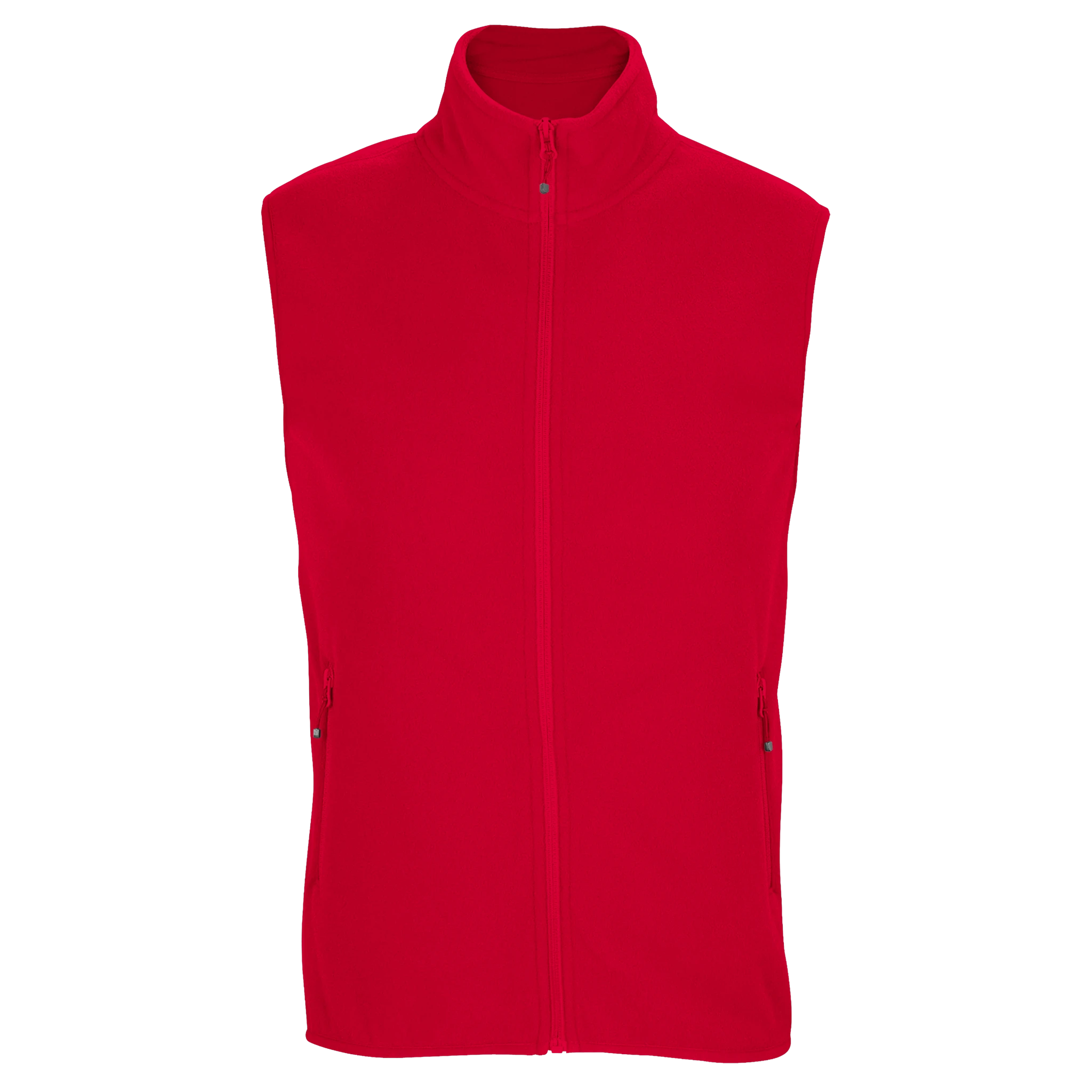 Unisex mikrofleecevest med glidelås og 100 % resirkulert polyester