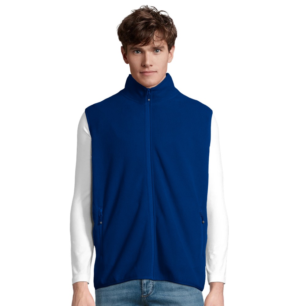Unisex mikrofleecevest med glidelås og 100 % resirkulert polyester 9